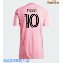 Camisa de time de futebol Inter Miami Lionel Messi #10 Replicas 1º Equipamento Feminina 2026-27 Manga Curta
